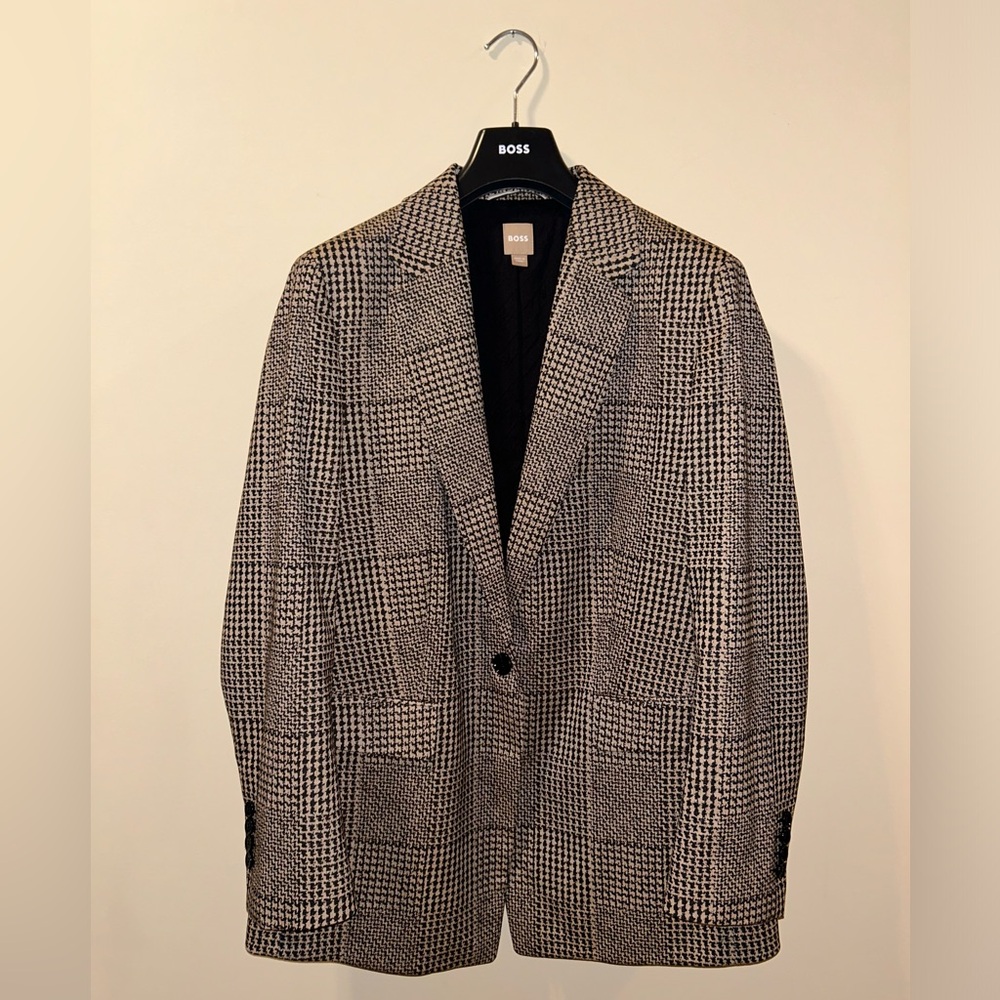 NWOT BOSS Jocalua Houndstooth Blazer